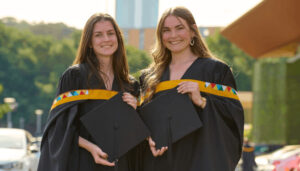 Bright sparks, Ms Natasha Robinson and Ms Tayla Pearce.