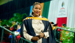 LLM in Child Care and Protection graduate, Ms Noluthando Makhoba.