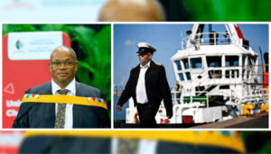 Captain Rufus Lekala, graduated with a Master’s in Maritime Studies.