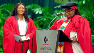 South African politician, Dr Andiswa Mosai, graduated with a PhD in Management.