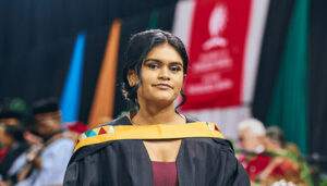 LLB cum laude graduate, Ms Bianca Lee Govender.